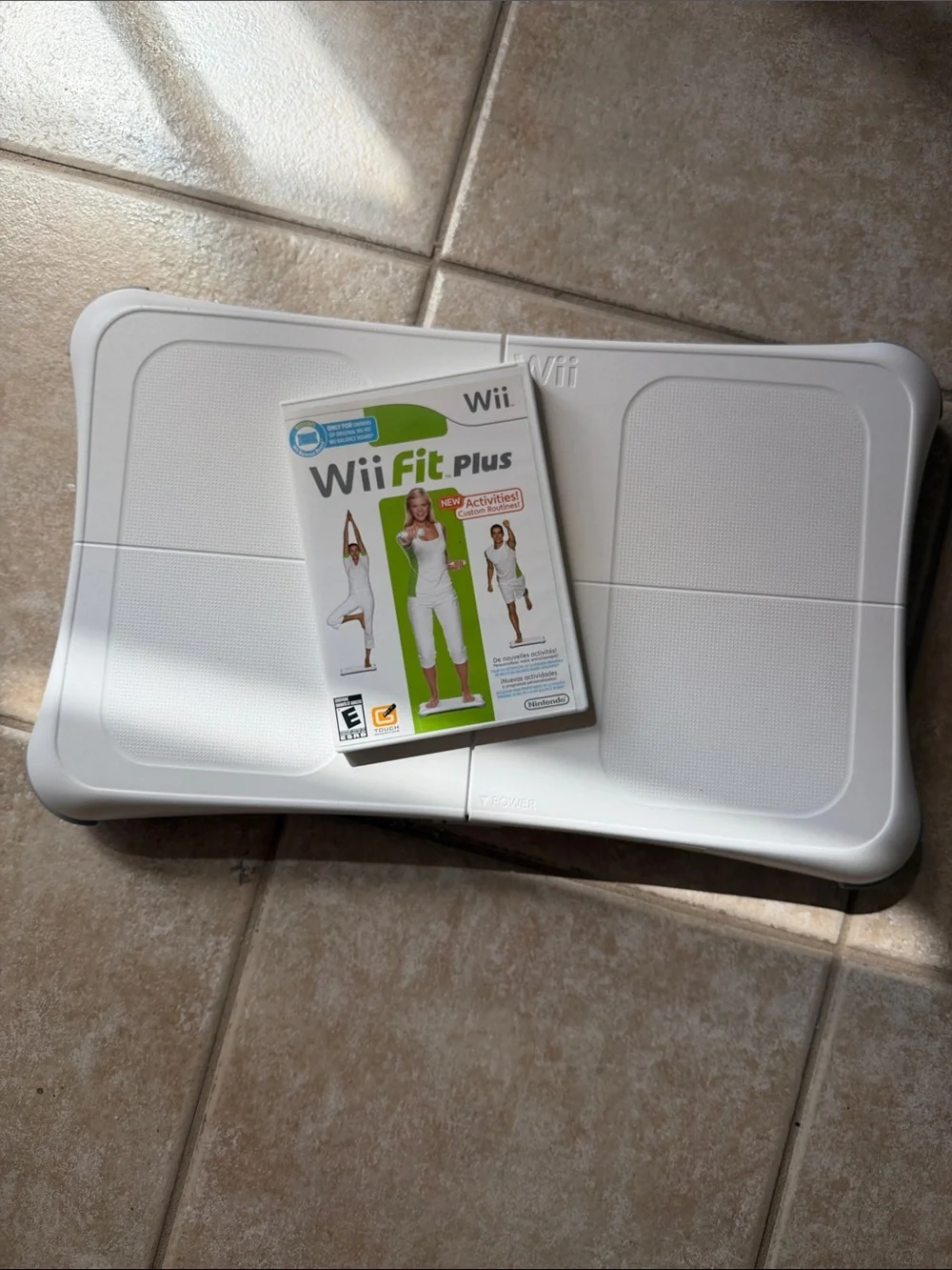 Nintendo White Wii Fit Balance Board with Wii Fit Plus Game